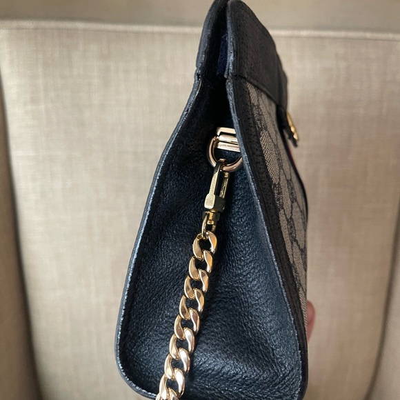 Authentic Gucci vintage web sherry line clutch bag 89.01.001 (D7133) - Picture 6 of 14